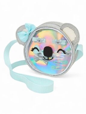 Claire's Club Koala Bear Purse & Matching Hair Accessories Set! 🩵🐨